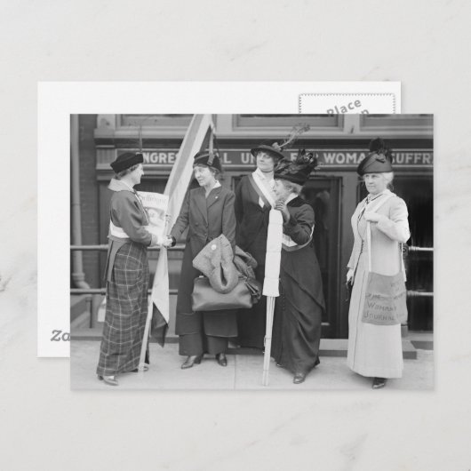 Carte Postale Suffragettes, 1914 (Devant / Derrière)