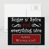 Carte Postale Sugar n'Spice (Devant / Derrière)