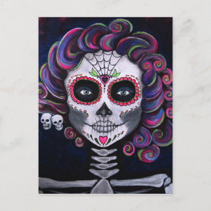 Carte Postale Sugar Skull Candy 2