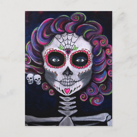 Carte Postale Sugar Skull Candy 2 (Devant)