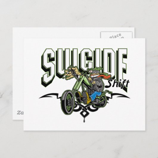 Carte Postale Suicide Biker (Devant / Derrière)