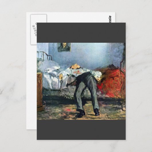 Carte Postale Suicide d'Edouard Manet (Devant / Derrière)