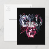 Carte Postale Suicide Squad | Girls Graffiti Badges (Devant / Derrière)