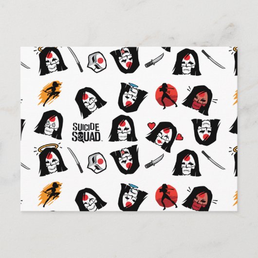Carte Postale Suicide Squad | Katana Emoji Pattern (Devant)