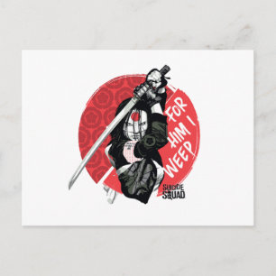 Carte Postale Suicide Squad   Katana "For Him I Weep"