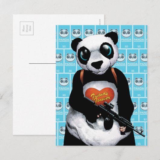 Carte Postale Suicide Squad Panda (Devant / Derrière)