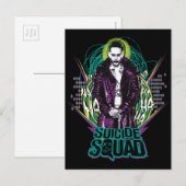 Carte Postale Suicide Squad | Retro Rock Graphic (Devant / Derrière)