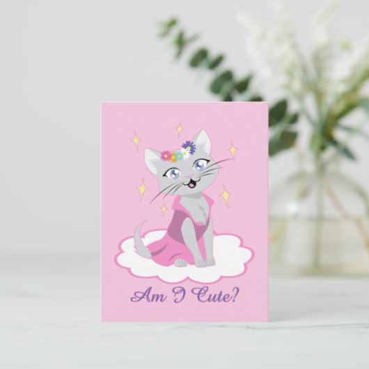 Carte Postale Suis-Je Mignonne ? (Debout devant)