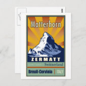 Carte Postale Suisse (Devant / Derrière)