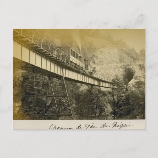 Carte Postale Suisse 1908, Rigibahn, Vitznau (Devant)