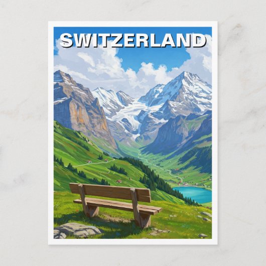 Carte Postale Suisse Alpes Suisse Voyage (Devant)