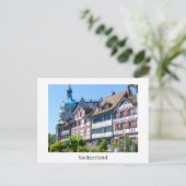 Carte Postale Suisse Belles maisons à colombages (Debout devant)