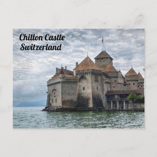Carte Postale Suisse Château Chillon Photo Voyage (Devant)