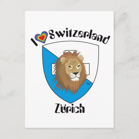 Carte postale suisse de Zurich (Devant)