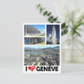 Carte Postale Suisse - Genève - Genève - I love - (Debout devant)