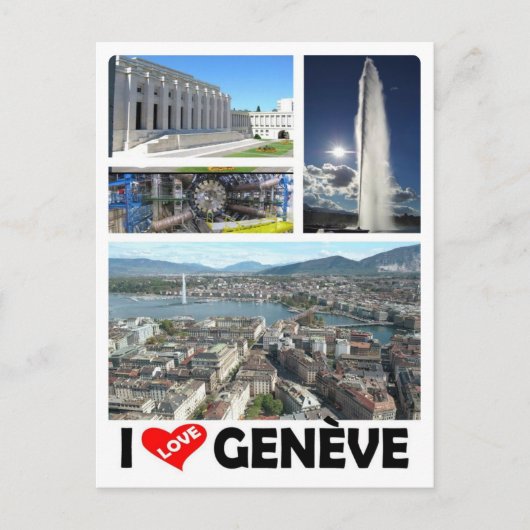 Carte Postale Suisse - Genève - Genève - I love - (Devant)