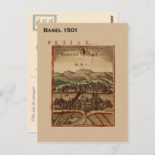 Carte Postale Suisse historique, Bâle 1501 (Devant / Derrière)