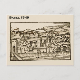 Carte Postale Suisse historique, Bâle 1549