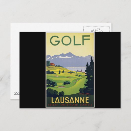 Carte Postale Suisse Lausanne (Devant / Derrière)