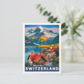 Carte Postale Suisse Lieu de voyage célèbre (Debout devant)