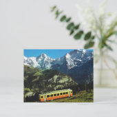 Carte Postale Suisse, Train pour Jungfraujoch, le sommet de l'Eu (Debout devant)