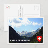 Carte Postale Suisse - Vallée de Leventina - (Devant / Derrière)