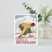 Carte Postale Suisse vintage - (Debout devant)