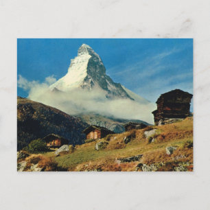 Carte Postale Suisse vintage Matterhorn, Valais