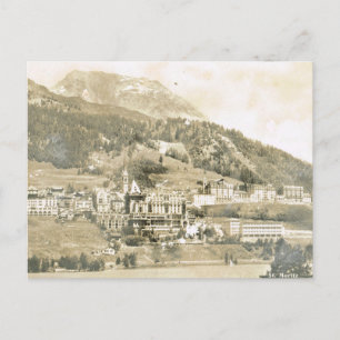 Carte Postale Suisse vintage, St Moritz 1906