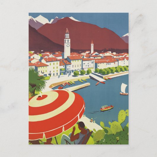 Carte Postale Suisse Vintage voyage (Devant)