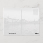 Carte Postale Suisse zurichoise en début de soirée (Dos)