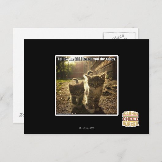 Carte Postale Suivez-moi mon enfant (Devant / Derrière)