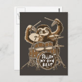 Carte Postale Suivez mon propre rythme (Devant / Derrière)