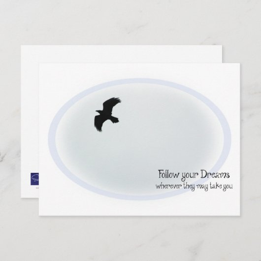 Carte Postale Suivez vos rêves (Devant / Derrière)