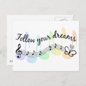 Carte Postale Suivez vos rêves (Devant / Derrière)