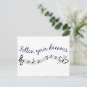 Carte Postale Suivez vos rêves (Debout devant)