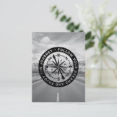 Carte Postale Suivez vos rêves et profitez du voyage (Debout devant)