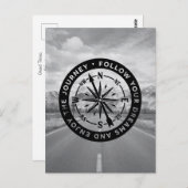 Carte Postale Suivez vos rêves et profitez du voyage (Devant / Derrière)