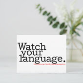 Carte Postale Suivez votre langue 2 (Debout devant)