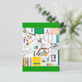 Carte Postale Sujets scolaires3 (Debout devant)