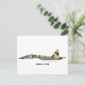 Carte Postale Sukhoi SU-35BM (Debout devant)