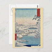 Carte Postale Sukiyabashi capitale orientale par Ando, Hiroshige (Devant / Derrière)