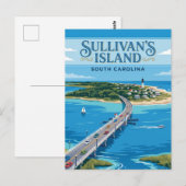 Carte Postale Sullivan's Island États-Unis (Devant / Derrière)