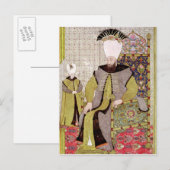 Carte Postale Sultan Ahmet III et l'héritier du trône (Devant / Derrière)
