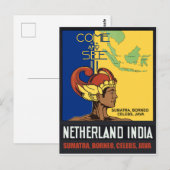 Carte Postale Sumatra, Bornéo, Célèbes, Java, Indes néerlandaise (Devant / Derrière)