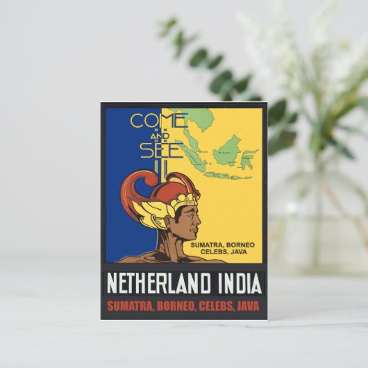 Carte Postale Sumatra, Bornéo, Celebs, Java, Inde des Pays-Bas (Debout devant)