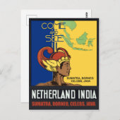 Carte Postale Sumatra, Bornéo, Celebs, Java, Inde des Pays-Bas (Devant / Derrière)