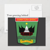 Carte Postale Sumatra Ouest, Indonésie (Devant / Derrière)