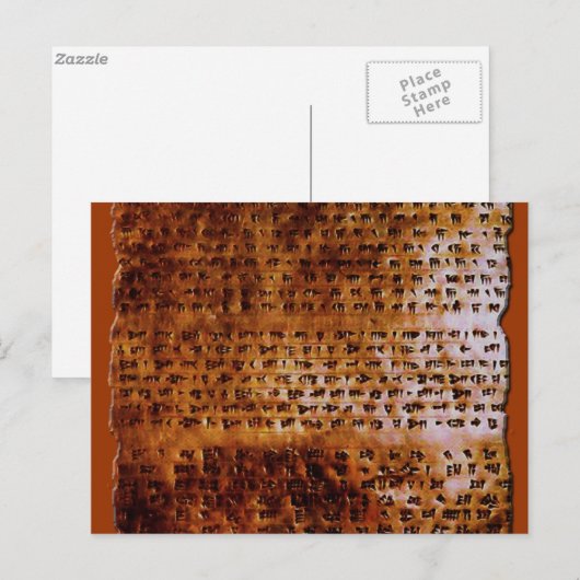 CARTE Postale SUMERIAN CUNEIFORM (Devant / Derrière)