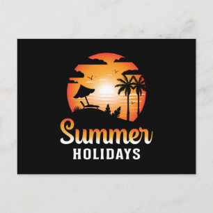 Carte Postale Summer Beach Vacances Surf de mer Cool Sun Funny C